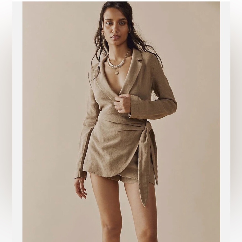 Free People Lead On Blazer Skort Romper
